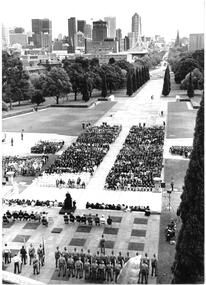 Photograph - Photo, Anzac commemoration for students 1992, 1992