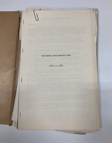 Document, Stan Savige Memorial Trusts 1958 No 1&2