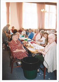 Photograph - Photo, Stamp sorting, Widows activities