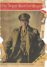 Newspaper - Article, The Argus and Australasian Ltd, Story behind the portrait of a general, 1947
