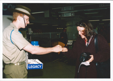 Photograph - Photo, Legacy Appeal 2004, Selling Badges, September 2004