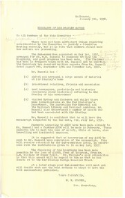 Letter, Biography of Lieutenant-General Sir Stanley Savige, 1958