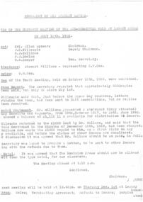 Document - Document, minutes, Biography of Sir Stanley Savige, 1960