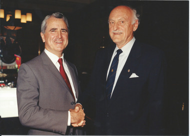 Photograph - Past presidents, Legatees David Millie and George Woodward, 1995