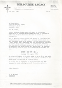Letter - Document, letter, 10/04/1987