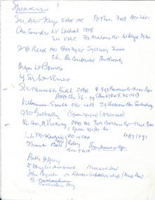 Document - Document, notes, Speakers?