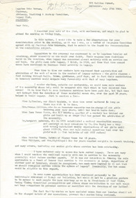 Letter - Document, letter, Letter from Legatee Rex Hall to Legatee Eric Serman, 27/07/1964