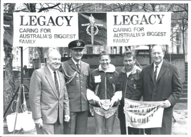 Photograph - Photo, RAAF Runners for Legacy 70th Anniversary, 1993