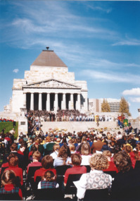Photograph, Anzac commemoration for students 1996, 1996