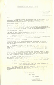 Letter - Document, letter, Biography of Sir Stanley Savige, 30 November 1959