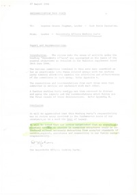 Document - Document, report, Rationalisation Task Force. August 1984, 1984