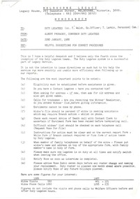 Document, Helpful Suggestions For Correct Procedure, 1988