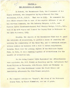 Document, The beginnings of Legacy (H43)