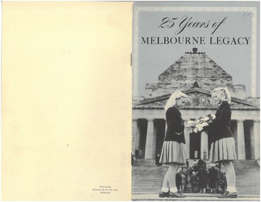 Booklet - Document, brochure, 25 years of Melbourne Legacy (H57)