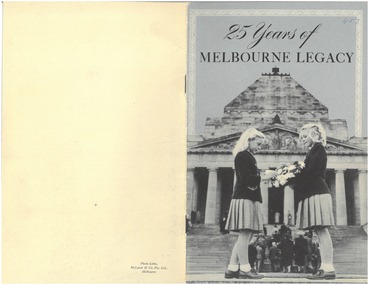 Booklet, 25 years of Melbourne Legacy (H57)