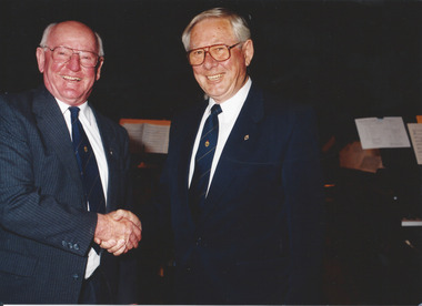 Photograph - Past presidents, Legatees Tom Butcher and Brian Luscombe, 1997