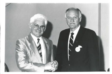 Photograph - Past presidents, Legatees John Sullivan and George Woodward