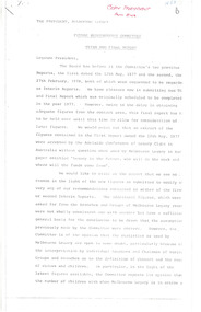 Document - Report, Future Requirements Committee:  third and final report (H53), 1978