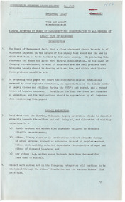 Document - Document, report, (H52) The Way Ahead:  a paper approved by Board of Management for dissemination to all members of the Legacy Club of Melbourne, 1979