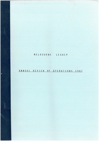 Document - Report, Annual Review of Operations 1987, 1987