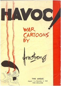 Book, Havoc. Book of War Cartoons by Armstrong of The Argus