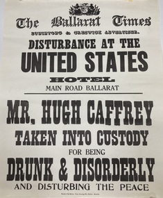 Poster, The Ballarat Times
