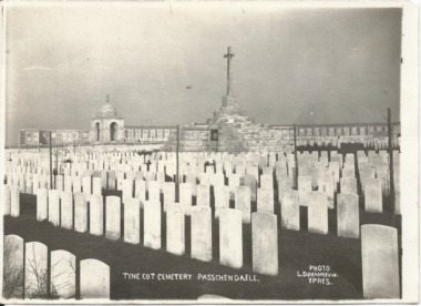 Photograph, Tyne Cot Cemetery, Passchedale. Photo L. Duhameeuw, Ypres, 1930