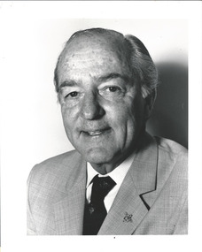 Photograph - Portrait, President Alf Argent 1988