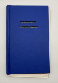 Book - Book, diary, The Blackwood Papers, 1976