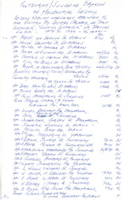 Document, Footscray/Sunshine Branch of Melbourne Legacy