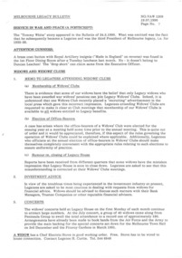 Document, Melbourne Legacy Bulletin 19/7/1990, page 7 & 8, 1990