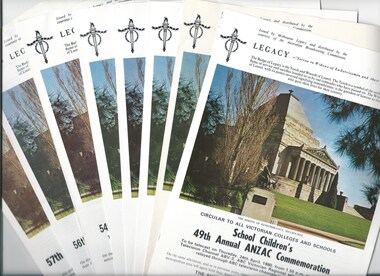 Programme - Document, programme, Annual ANZAC Commemoration Ceremony for Students, 1980