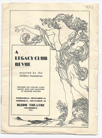Programme, A Legacy Club Revue enacted by the children themselves. 1933, 1933