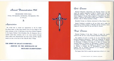 Programme, Annual Demonstration 1963, 1963