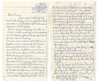Letter - Document, letters, 1978