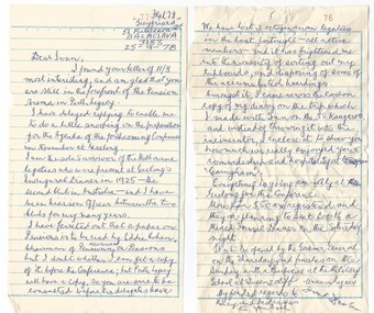 Letter - Document, letters, 1978