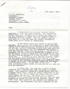 Letter - Document, letter, 1971