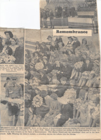 Newspaper - Document, article, Remembrance : Children's Day at the Shrine