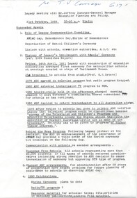 Document, Annual ANZAC Commemoration preparations 1989, 1989
