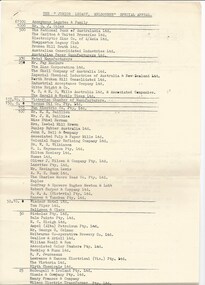 Document, The "Junior Legacy, Melbourne" Special Appeal, 1956