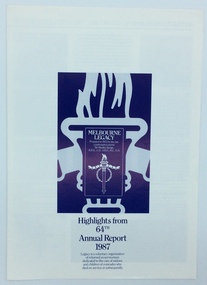 Document - Report, Highlights from 64th Annual Report 1987, 1987