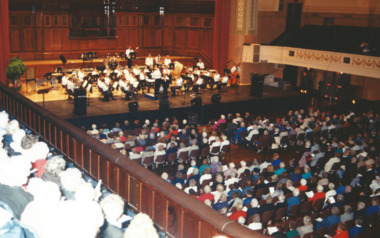 Photograph - Photo, Widows function, Widows Christmas Concert at Melbourne Town Hall 1995, 1995