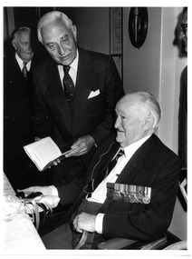 Photograph, Legatee William Donovan Joynt, V.C. book launch, 1979