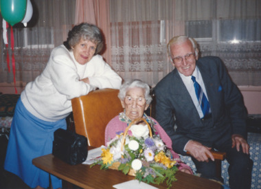 Photograph, Widow 100th Birthday, 1994