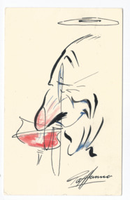 Drawing, Caricature by Pat Hanna, 1955