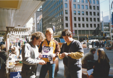 Photograph - Photo, Legacy Appeal 1989, Selling Badges, 1989