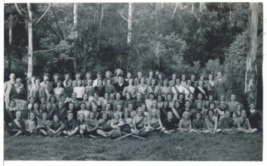 Photograph - Junior legatee outing, Legacy Camp Mt Evelyn 1946