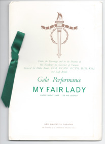 Programme - Document, programme, Gala Performance of My Fair Lady, 1962