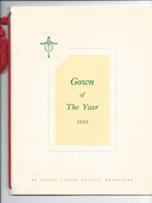 Programme - Document, programme, Gown of the Year 1955, 1955
