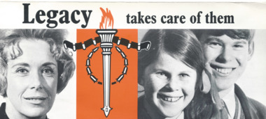 Pamphlet, Legacy takes care of them, 1970